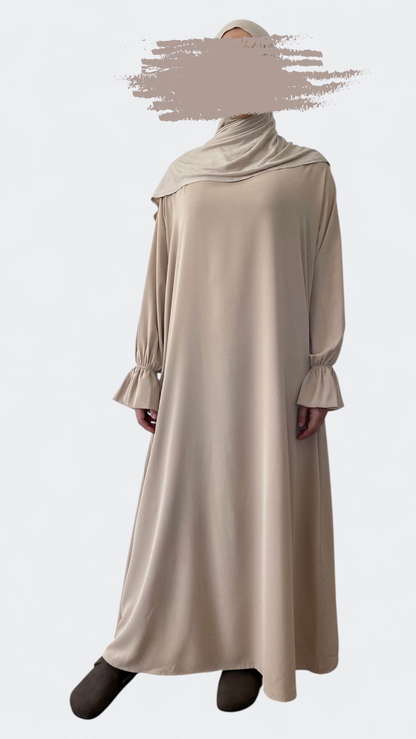 Spanish sleeve Abaya | Beige