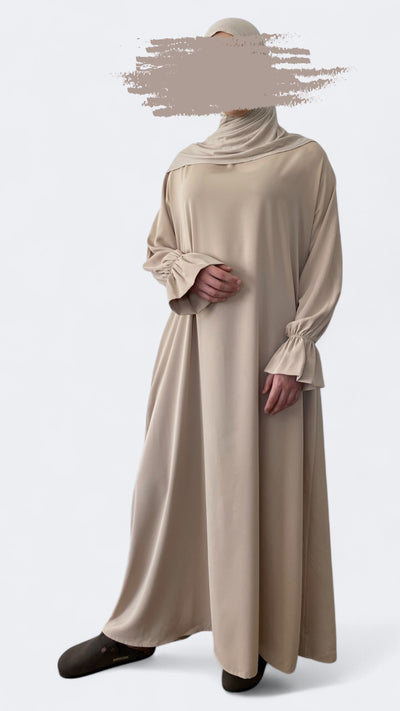 Spanish sleeve Abaya | Beige