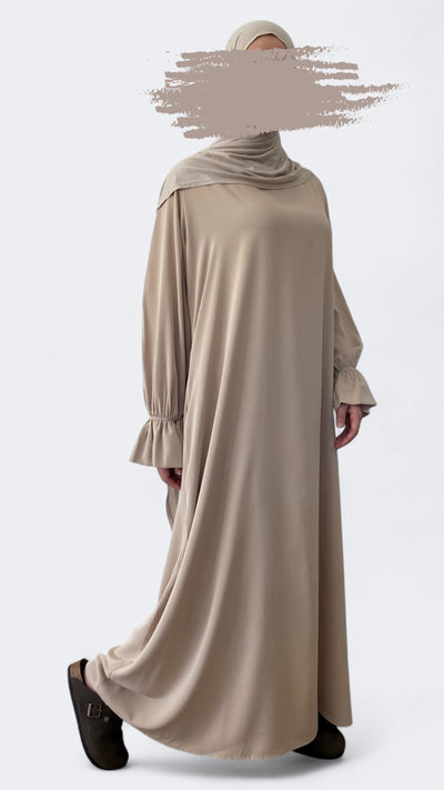 Spanish sleeve Abaya | Beige