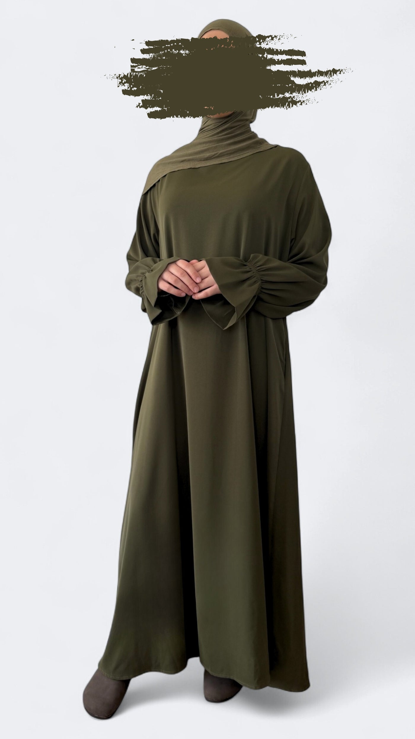 Spanish sleeve Abaya | Olive