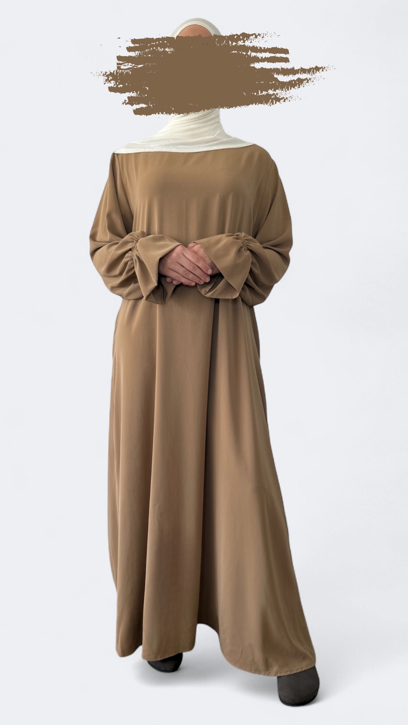 Spanish sleeve Abaya | Amber Beige