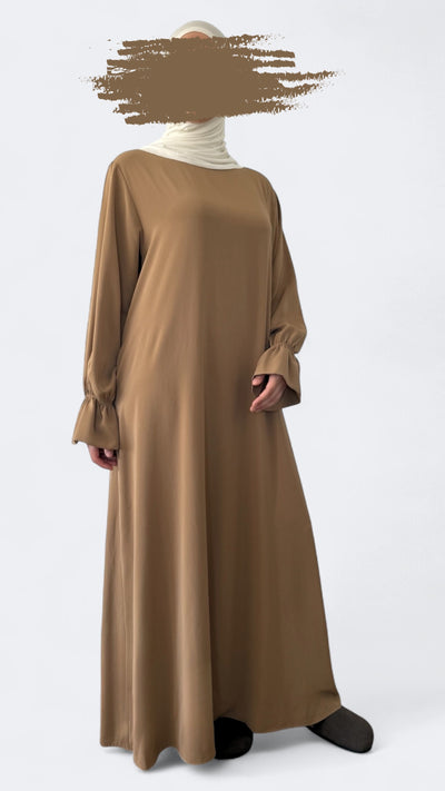 Spanish sleeve Abaya | Amber Beige