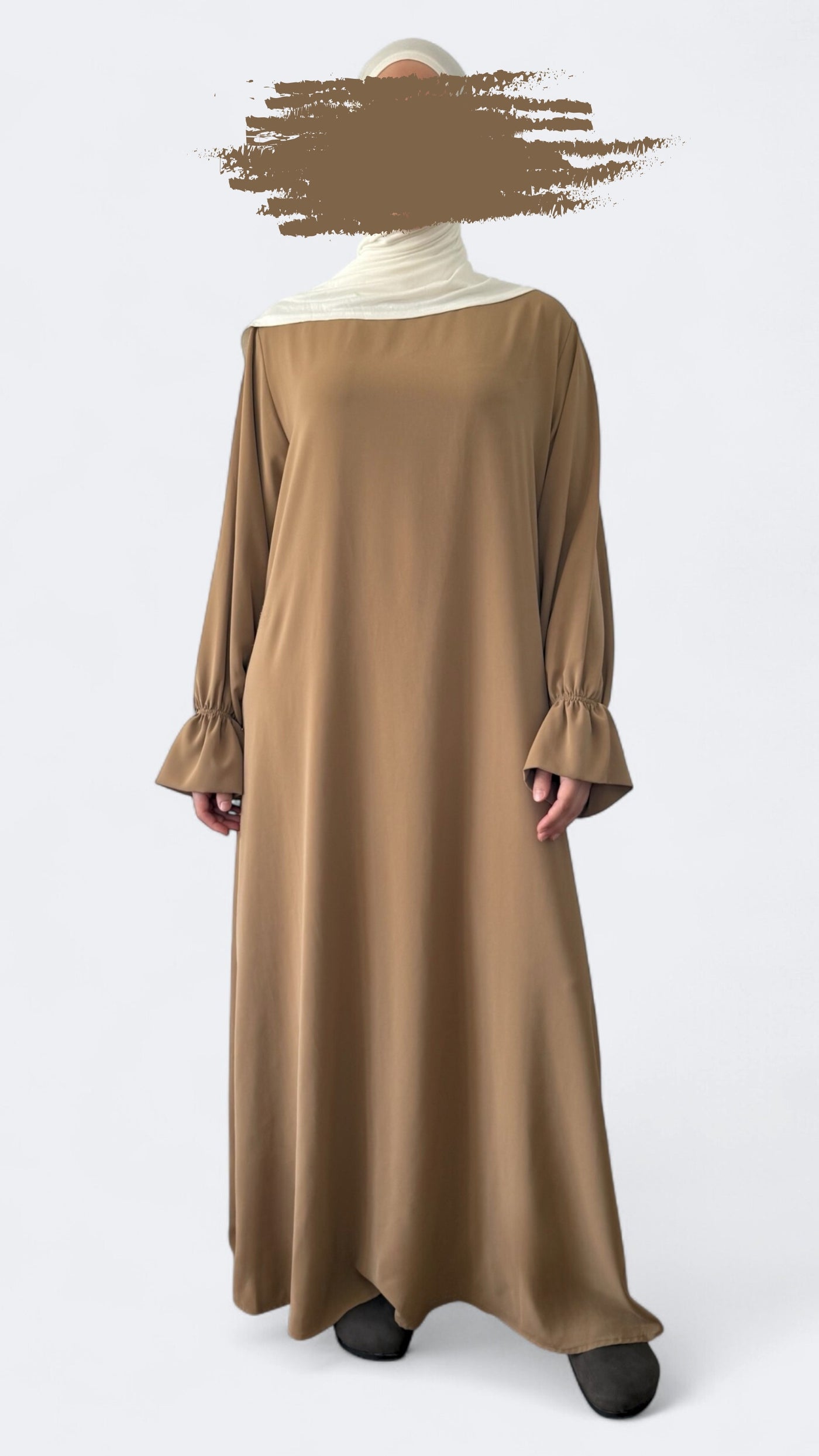 Spanish sleeve Abaya | Amber Beige