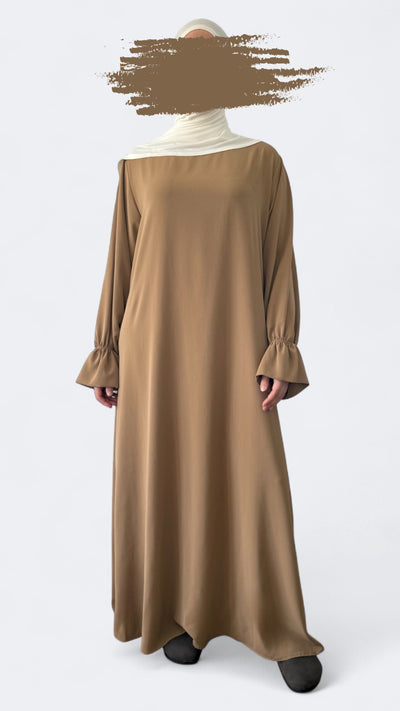 Spanish sleeve Abaya | Amber Beige