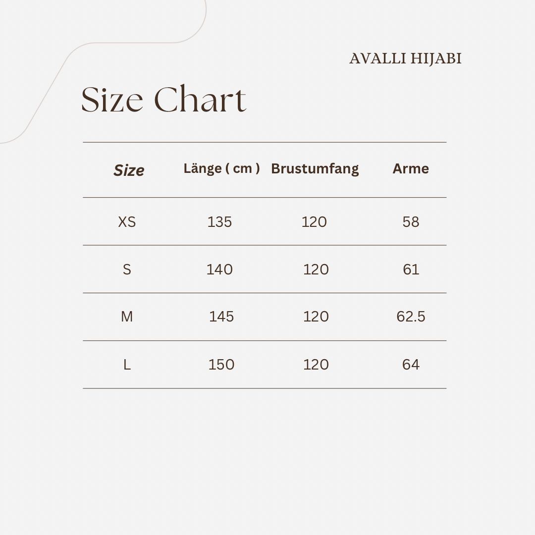 Pureté | Baumwoll Abaya in Amber Beige